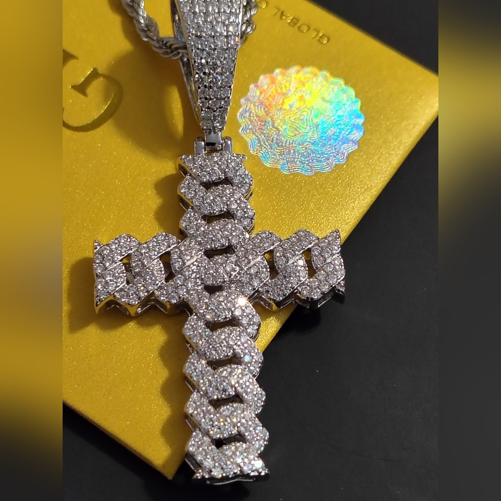 5ct GRA CERTIFIED MOISSANITE VVS1 D Cross